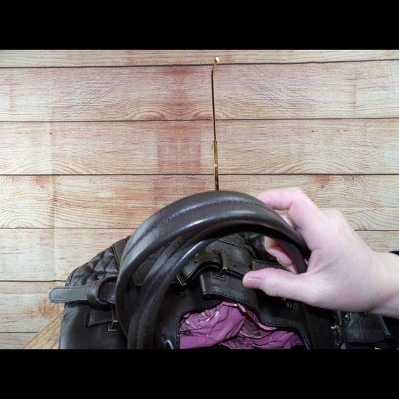 Burberry DARK GREEN quilted leather satchel - Picture 3 of 8